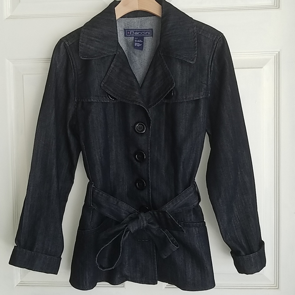 Baccini | Denim Tie Jacket